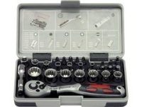 MultiFit Steckschlüsselsatz, mit 28 Werkzeugen 1/4"